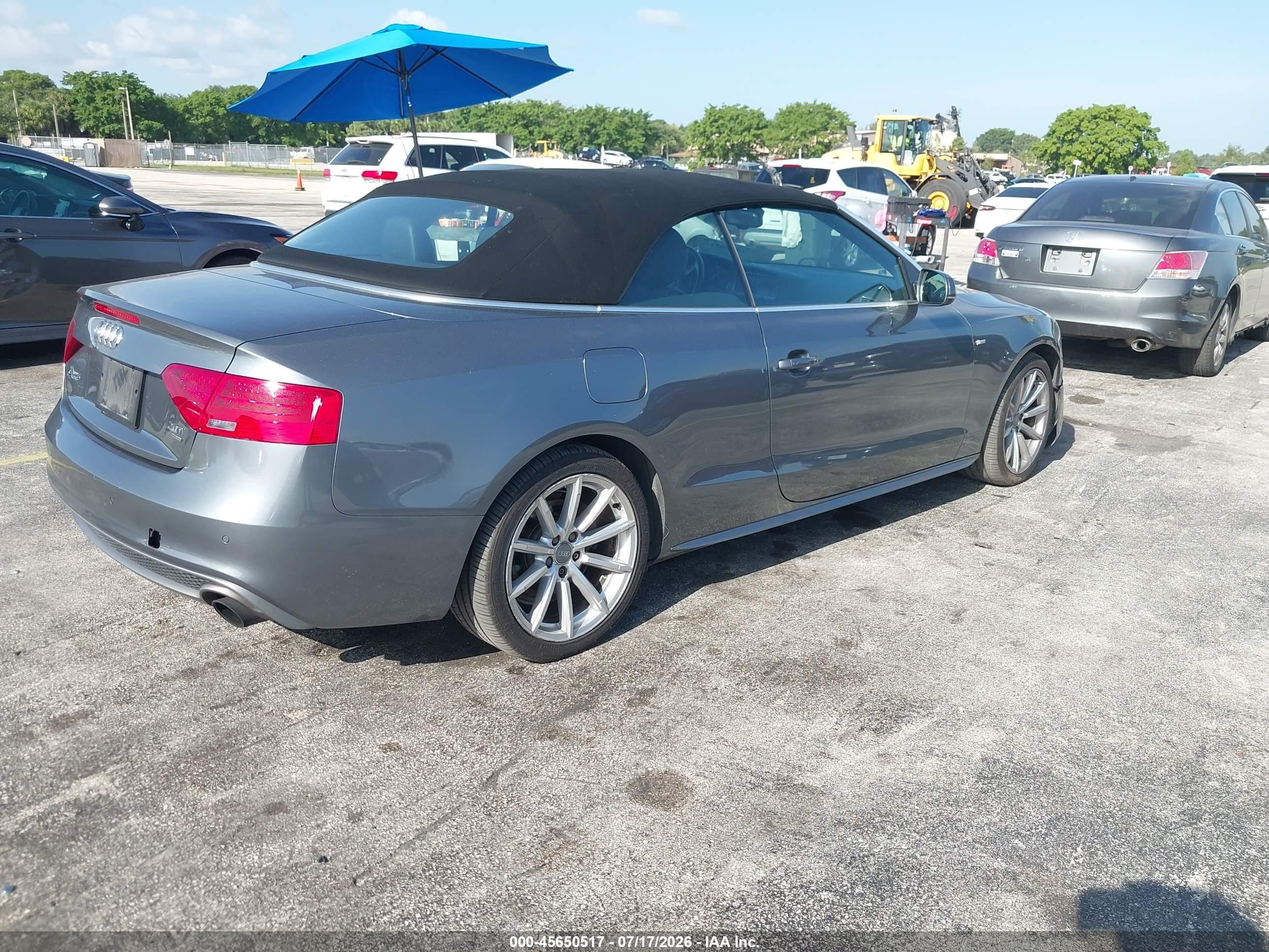 2015 Audi A5 2.0t Premium Gray vin: WAUMFAFH3FN001610