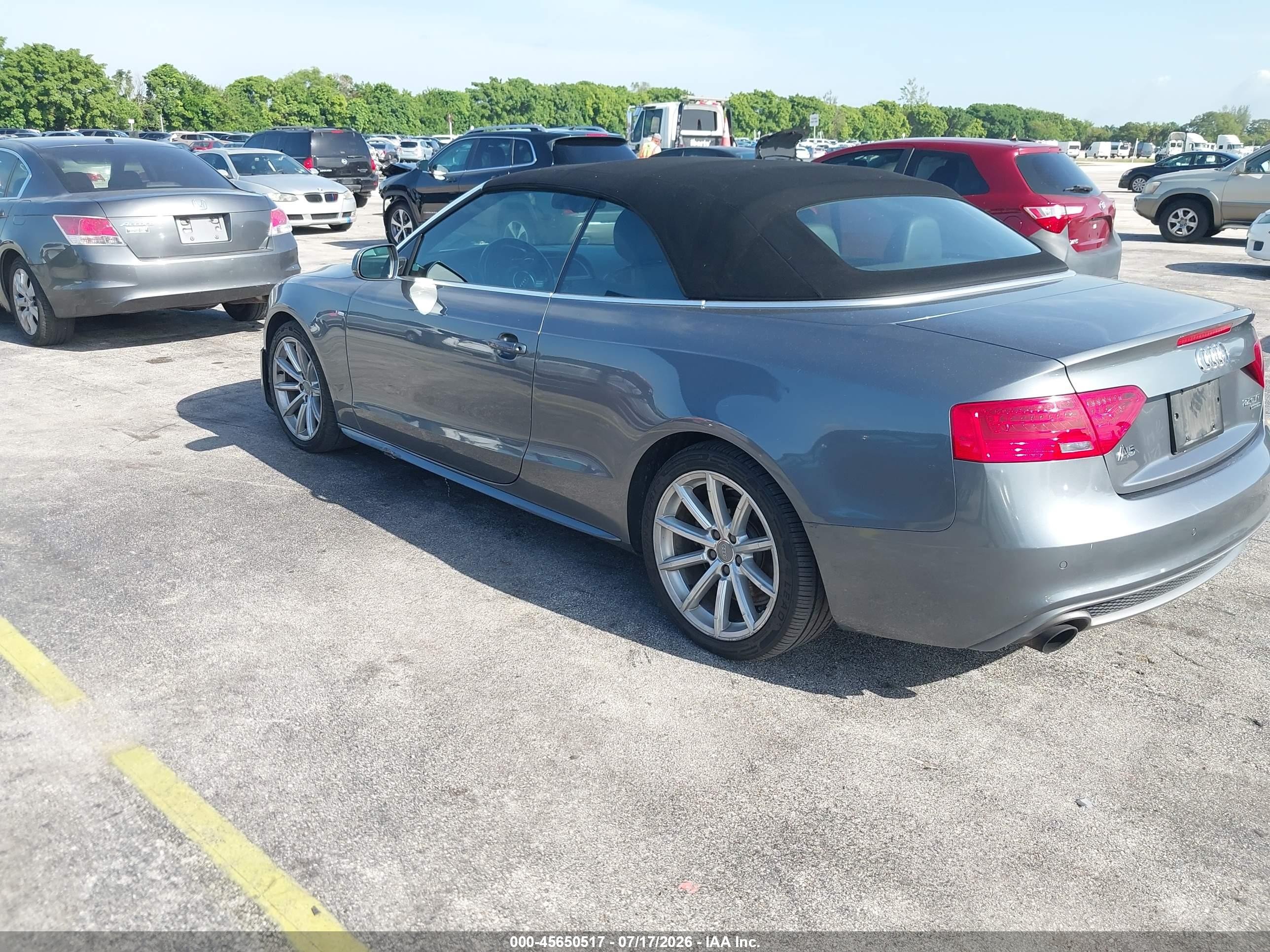 2015 Audi A5 2.0t Premium Gray vin: WAUMFAFH3FN001610