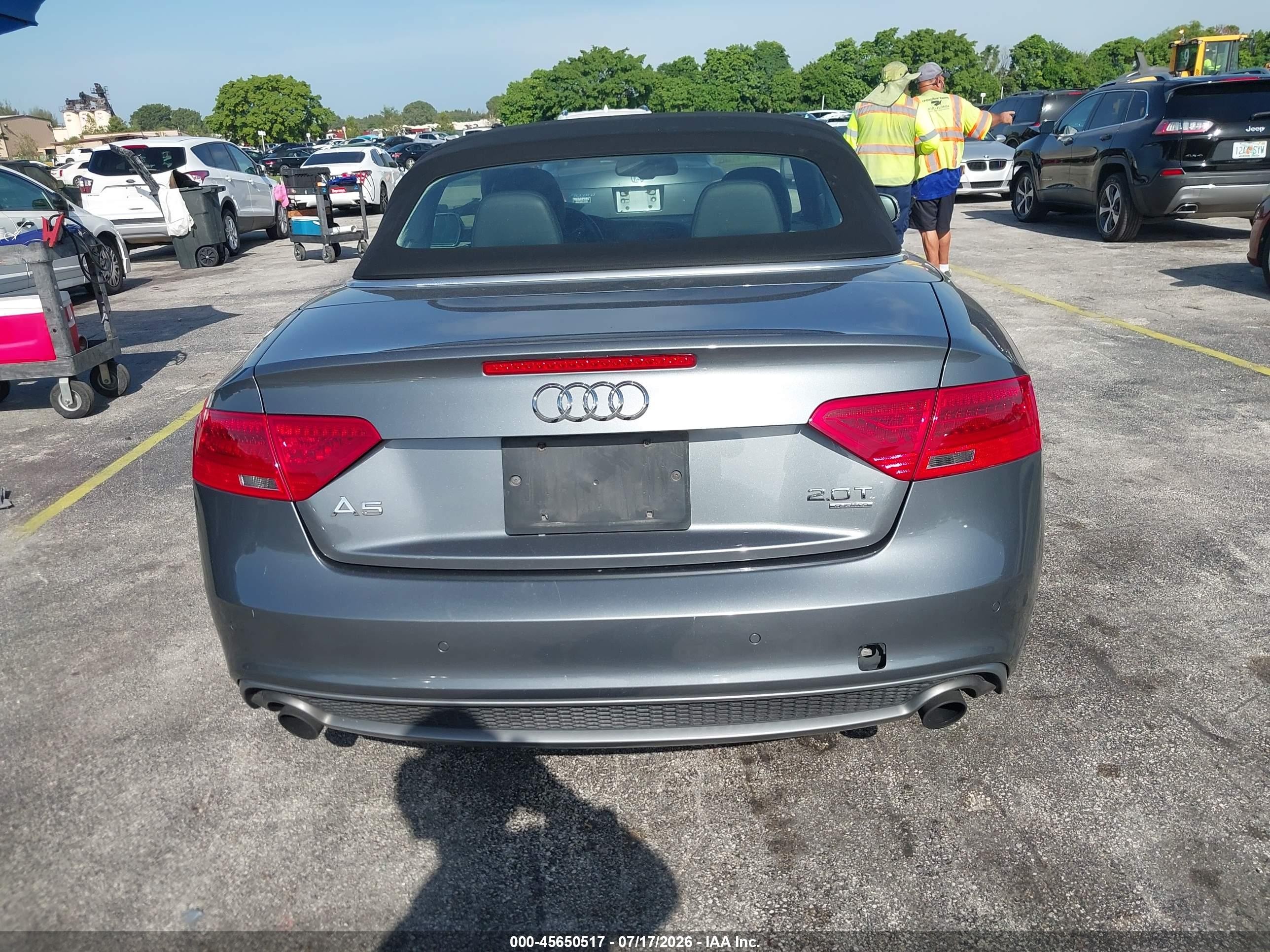 2015 Audi A5 2.0t Premium Gray vin: WAUMFAFH3FN001610