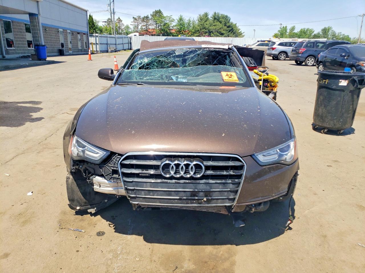 2015 Audi A5 Premium Plus Brown vin: WAUMFAFH3FN001784
