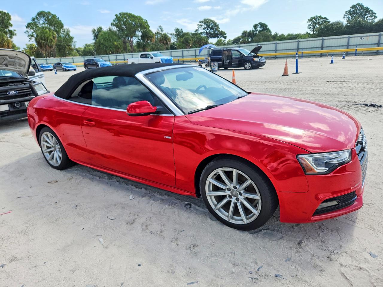 2015 Audi A5 Premium Plus Red vin: WAUMFAFH4FN013264