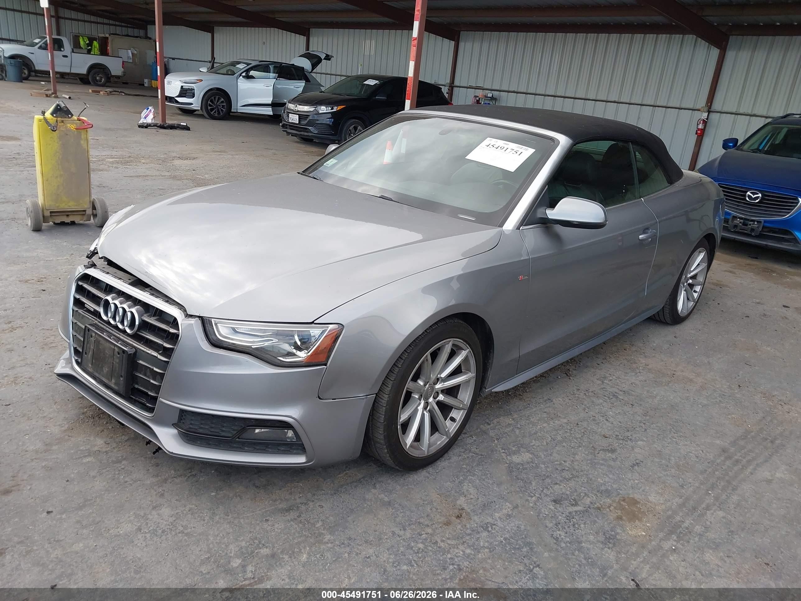 2015 Audi A5 2.0t Premium Gray vin: WAUMFAFH5FN005061