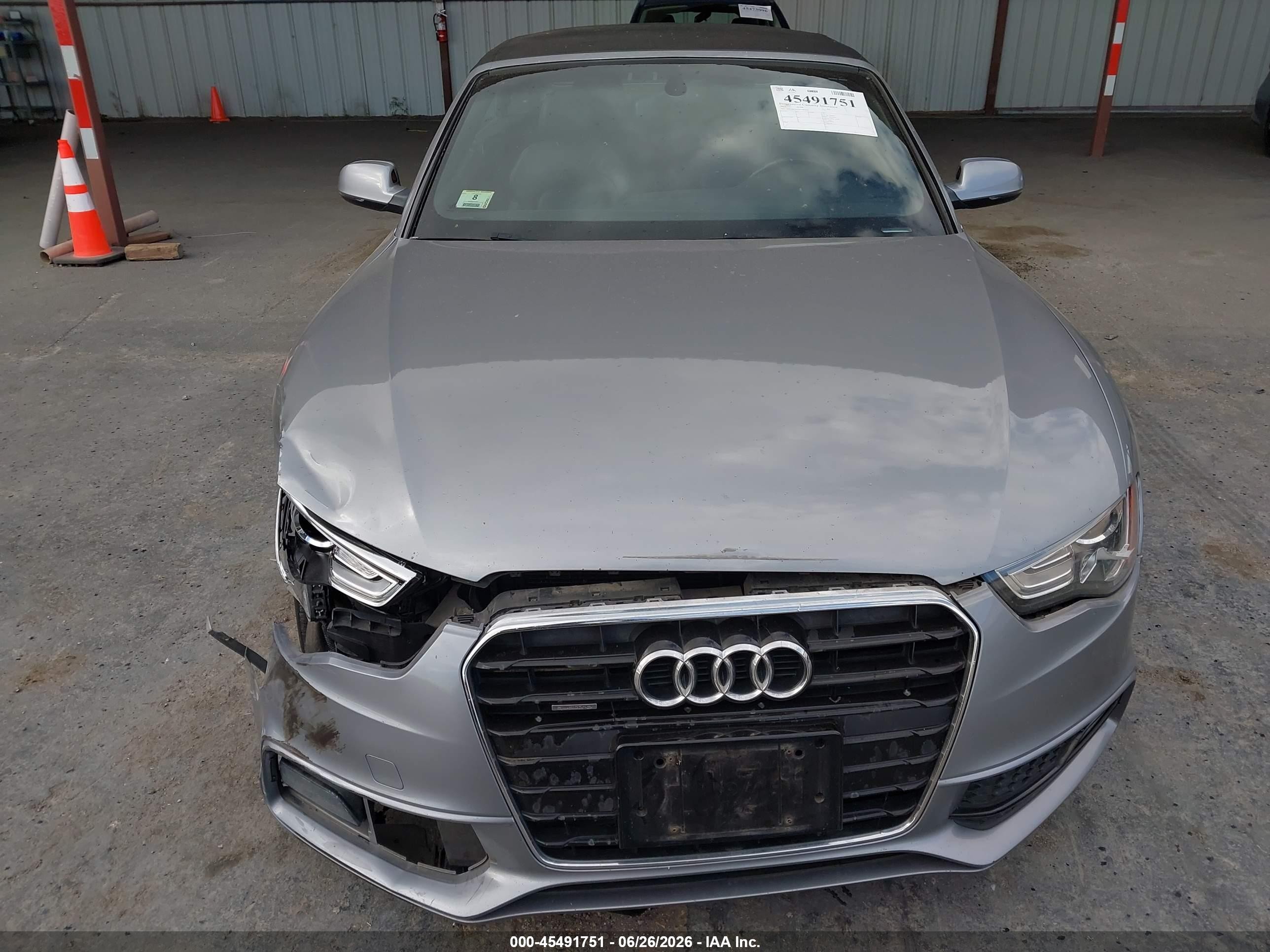 2015 Audi A5 2.0t Premium Gray vin: WAUMFAFH5FN005061