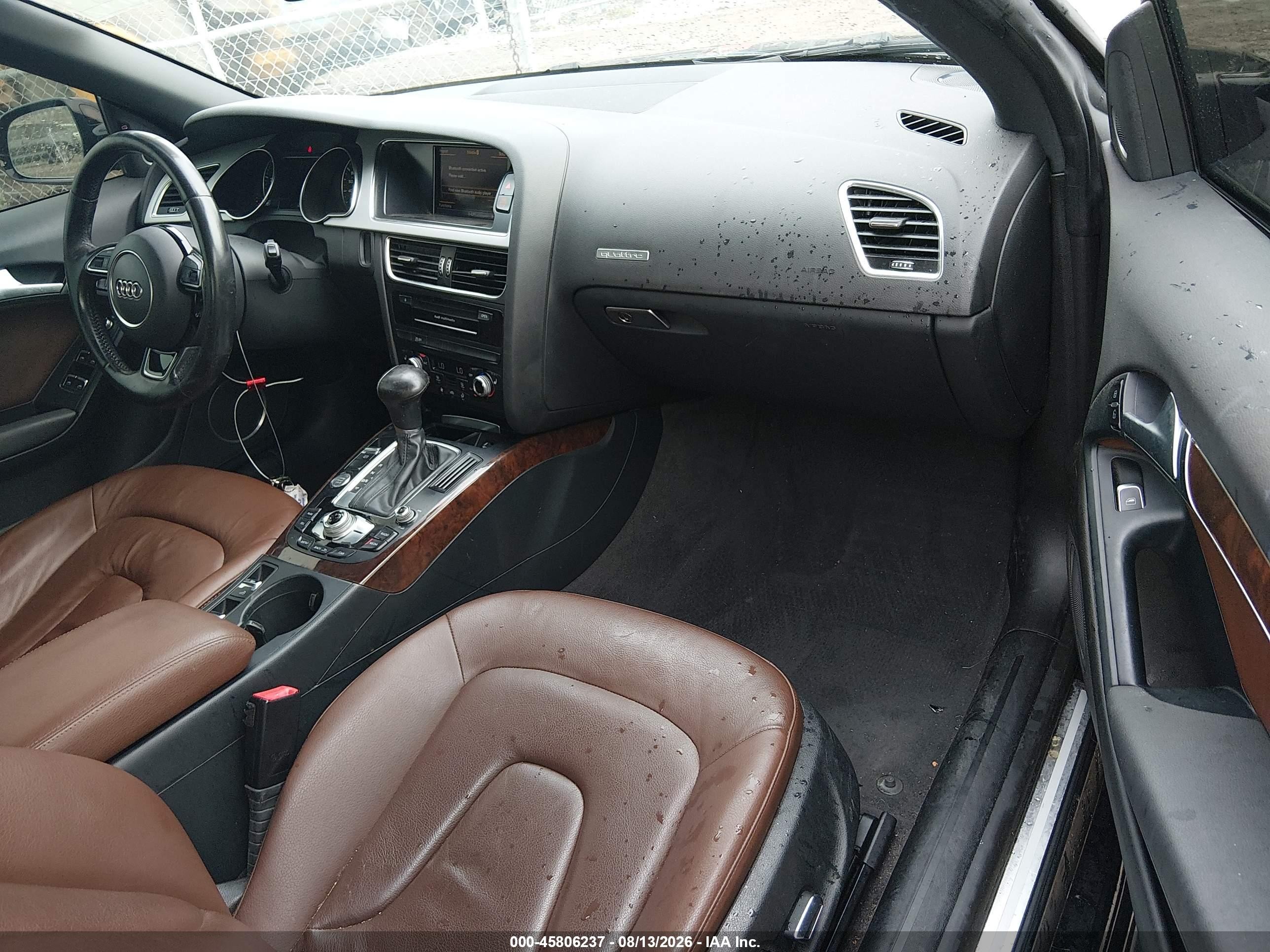 2015 Audi A5 2.0t Premium Black vin: WAUMFAFH5FN006954