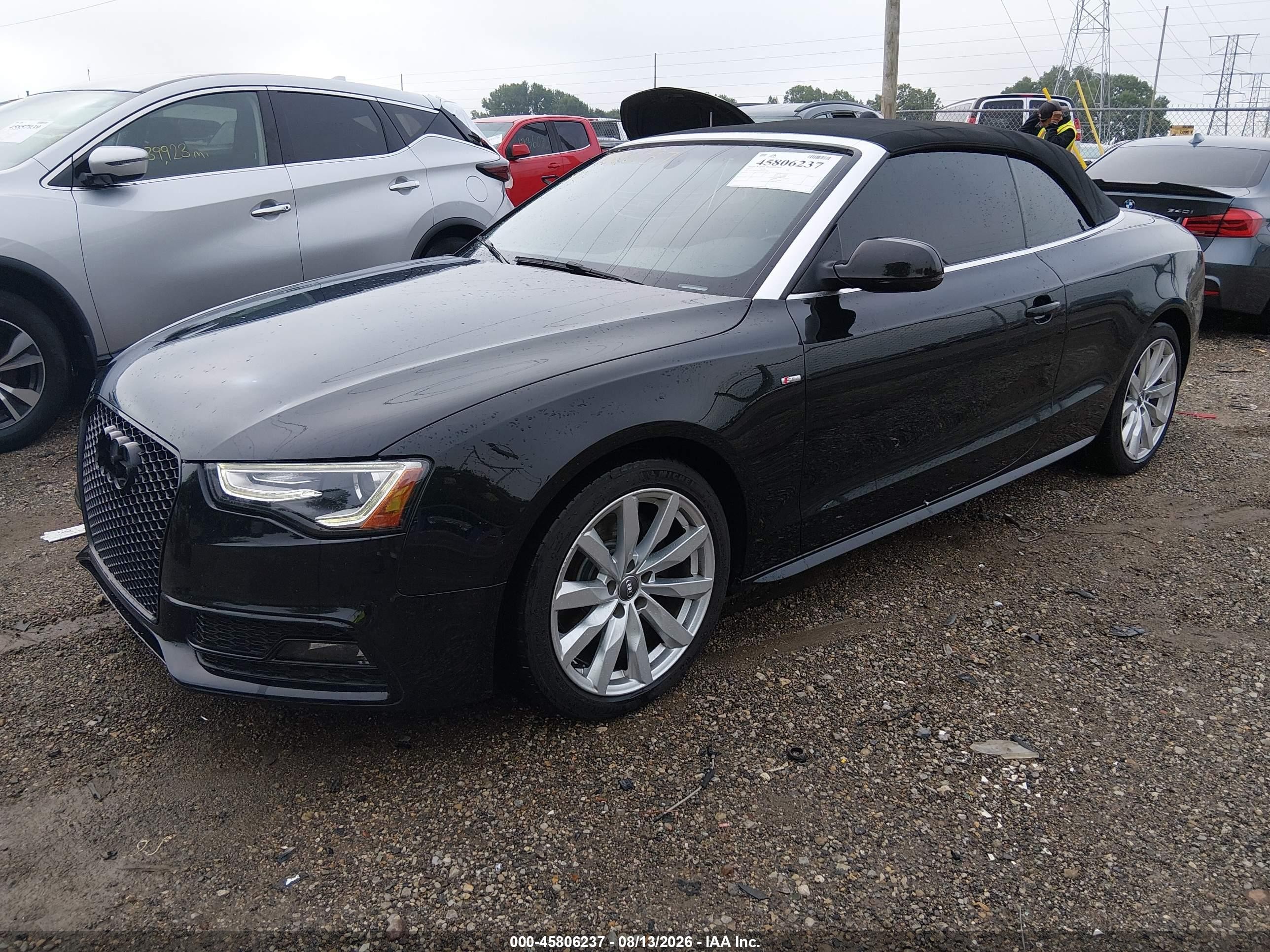 2015 Audi A5 2.0t Premium Black vin: WAUMFAFH5FN006954