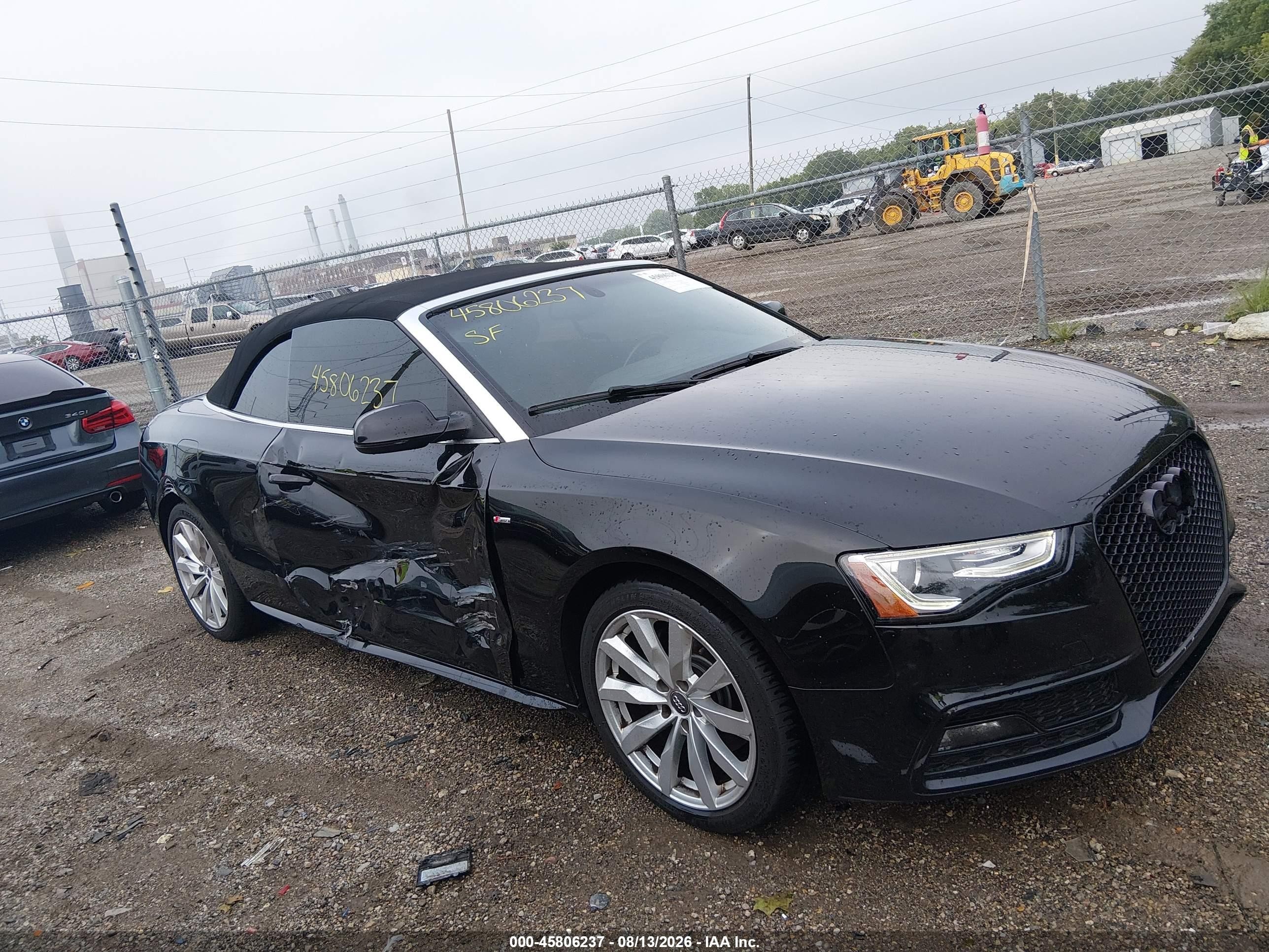 2015 Audi A5 2.0t Premium Black vin: WAUMFAFH5FN006954