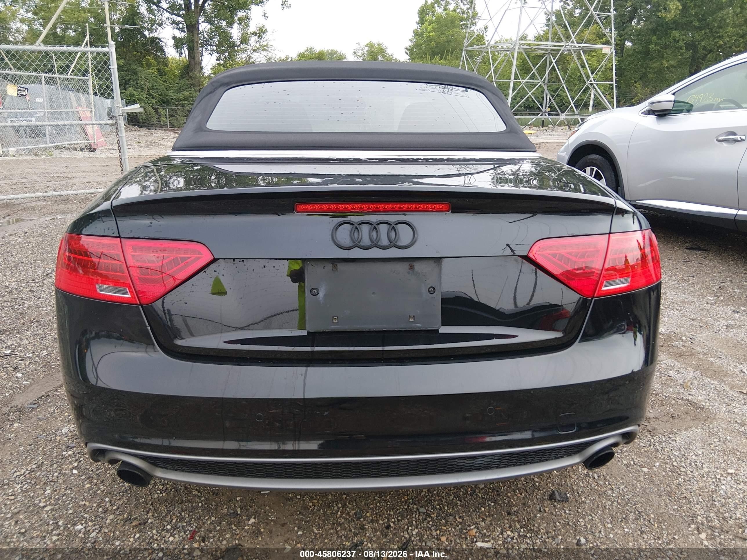 2015 Audi A5 2.0t Premium Black vin: WAUMFAFH5FN006954