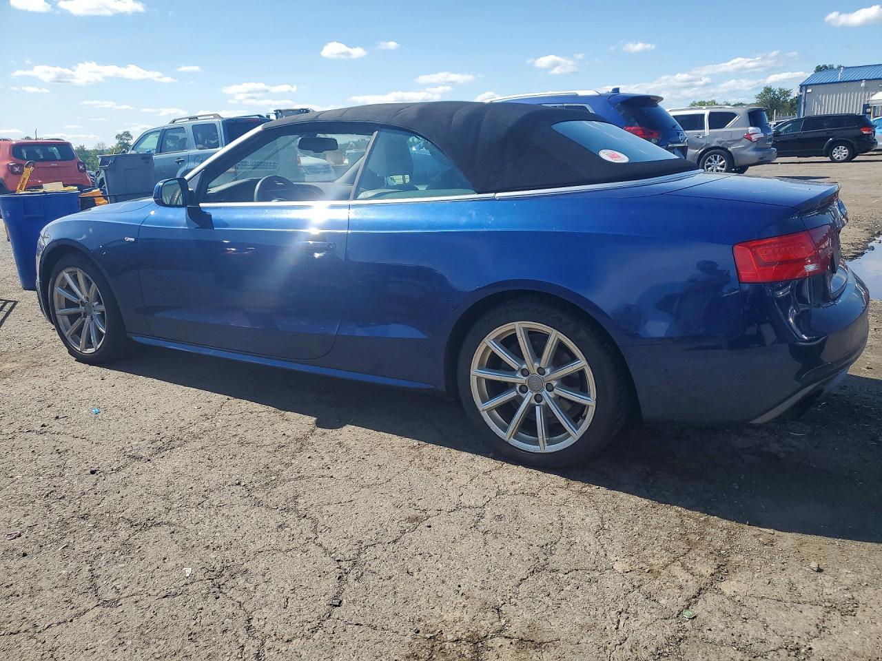 2015 Audi A5 Premium Plus Blue vin: WAUMFAFH6FN008180