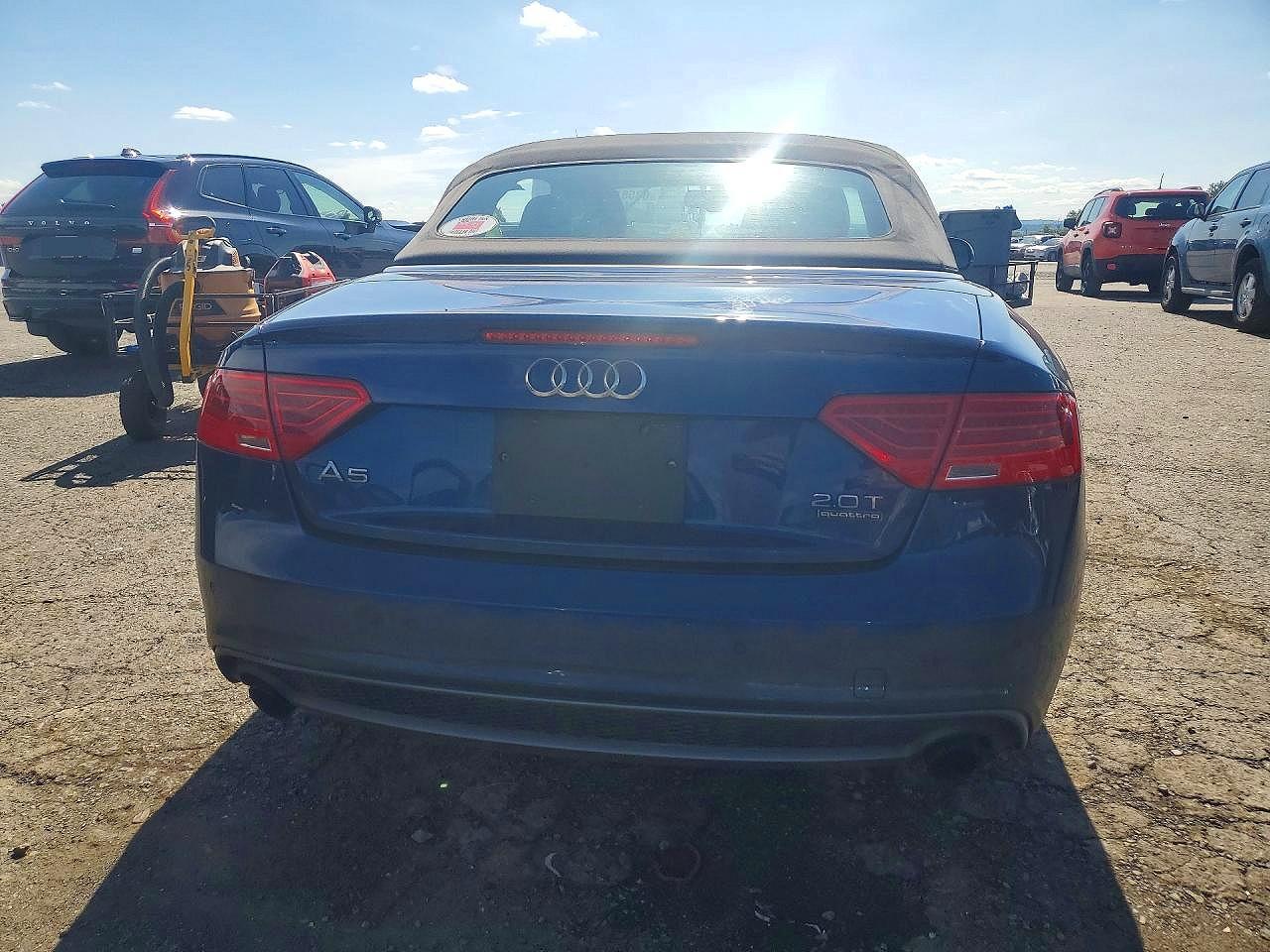 2015 Audi A5 Premium Plus Blue vin: WAUMFAFH6FN008180
