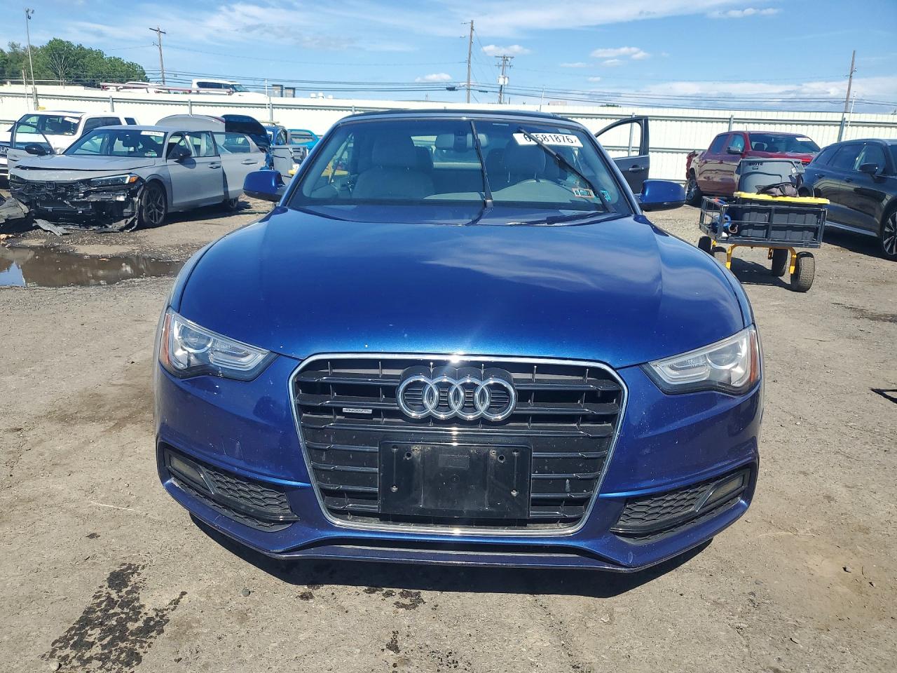 2015 Audi A5 Premium Plus Blue vin: WAUMFAFH6FN008180
