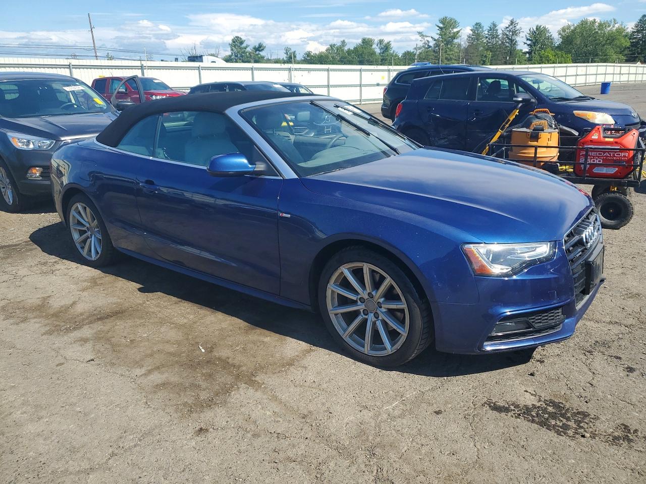2015 Audi A5 Premium Plus Blue vin: WAUMFAFH6FN008180