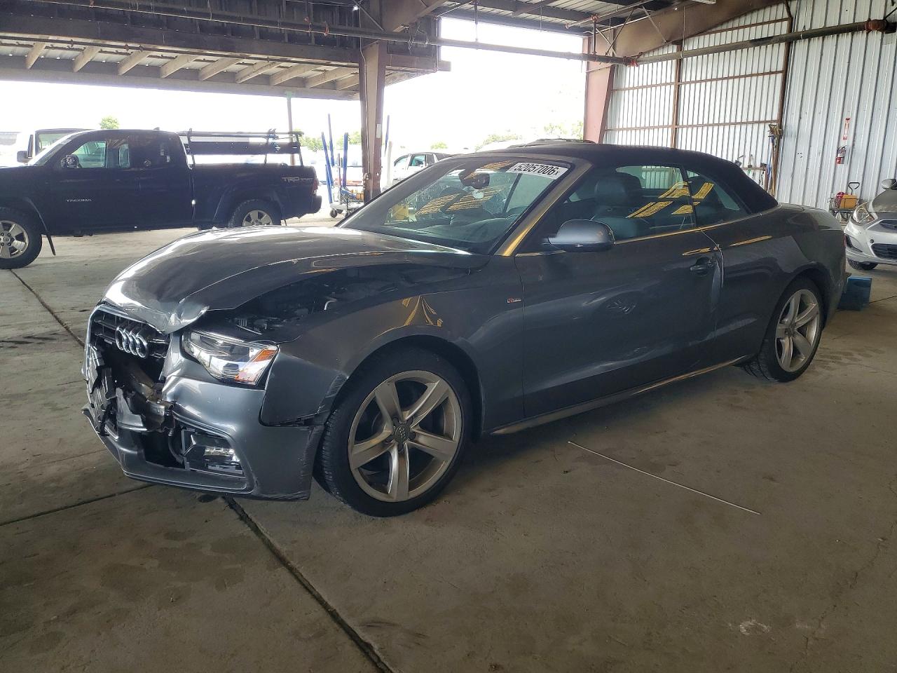 2015 Audi A5 Premium Plus Gray vin: WAUMFAFH7FN007796