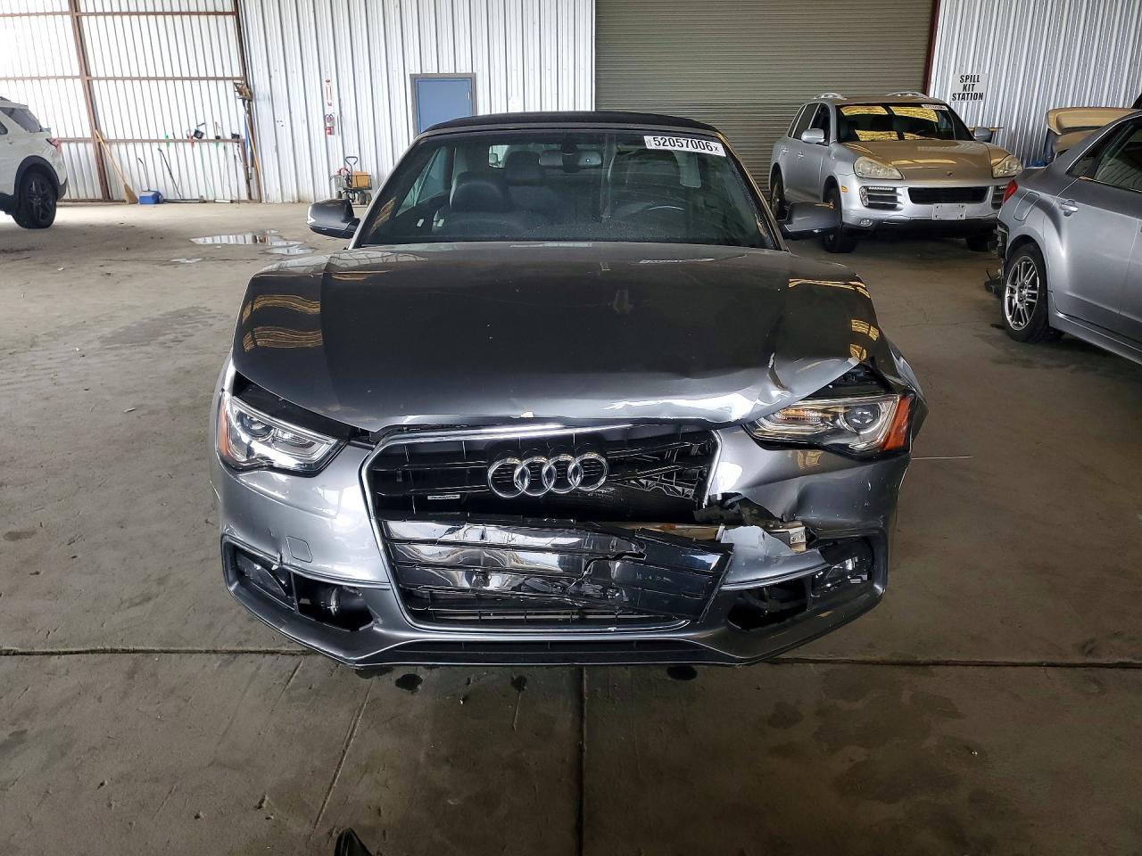 2015 Audi A5 Premium Plus Gray vin: WAUMFAFH7FN007796