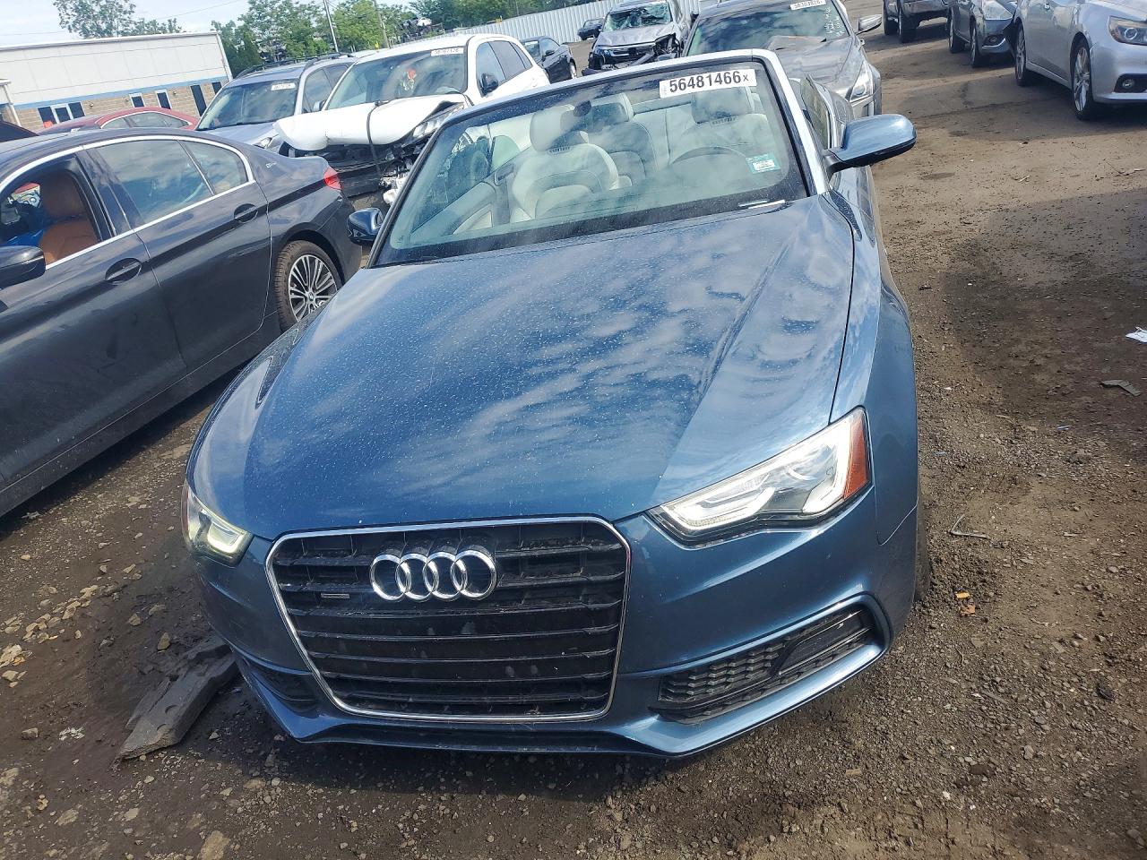 2015 Audi A5 Premium Plus Blue vin: WAUMFAFH8FN005460