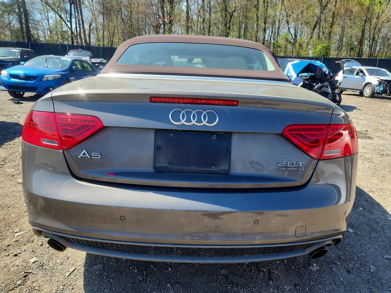 2015 Audi A5 Premium Plus Gray vin: WAUMFAFH8FN010044