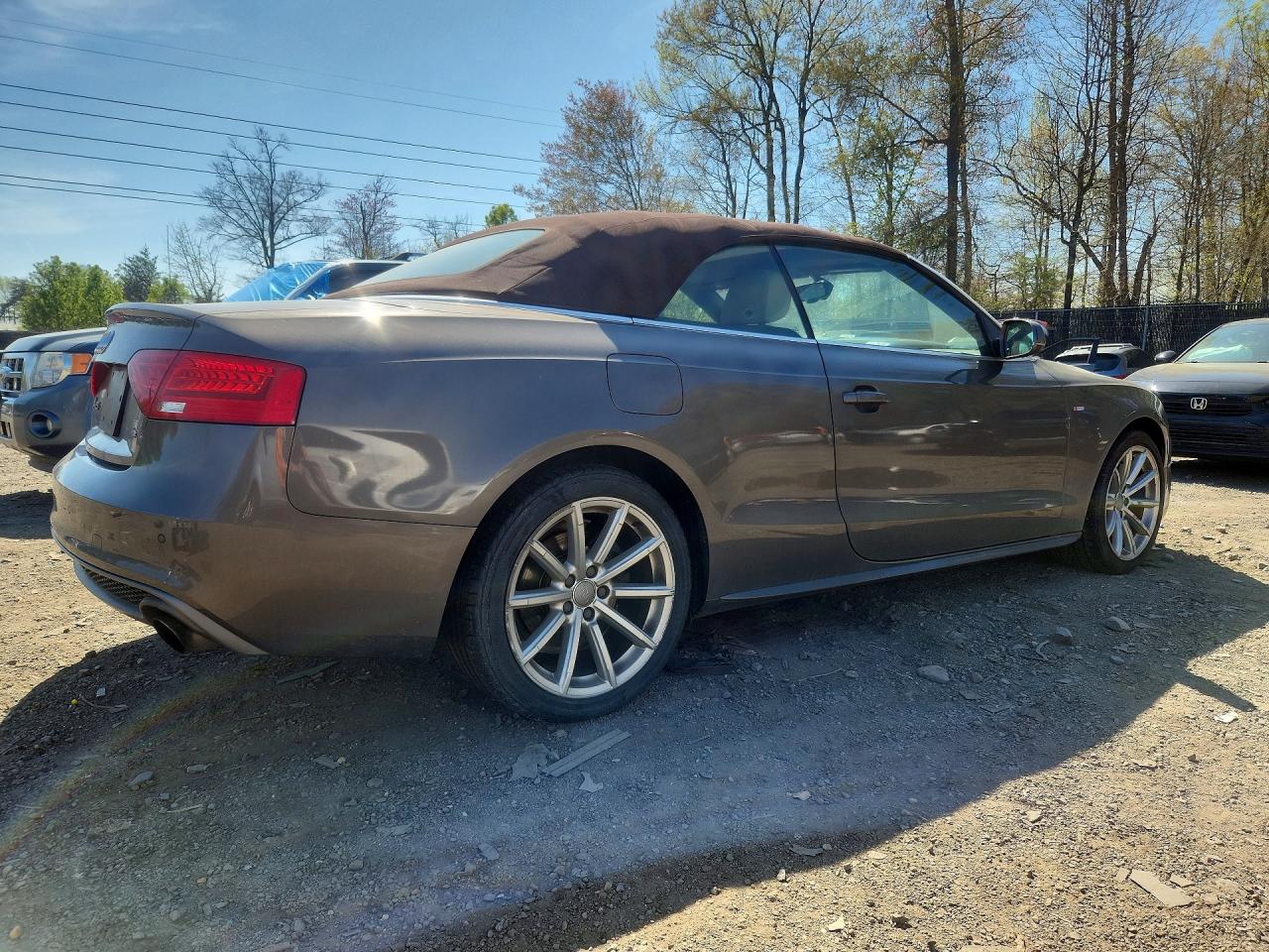 2015 Audi A5 Premium Plus Gray vin: WAUMFAFH8FN010044