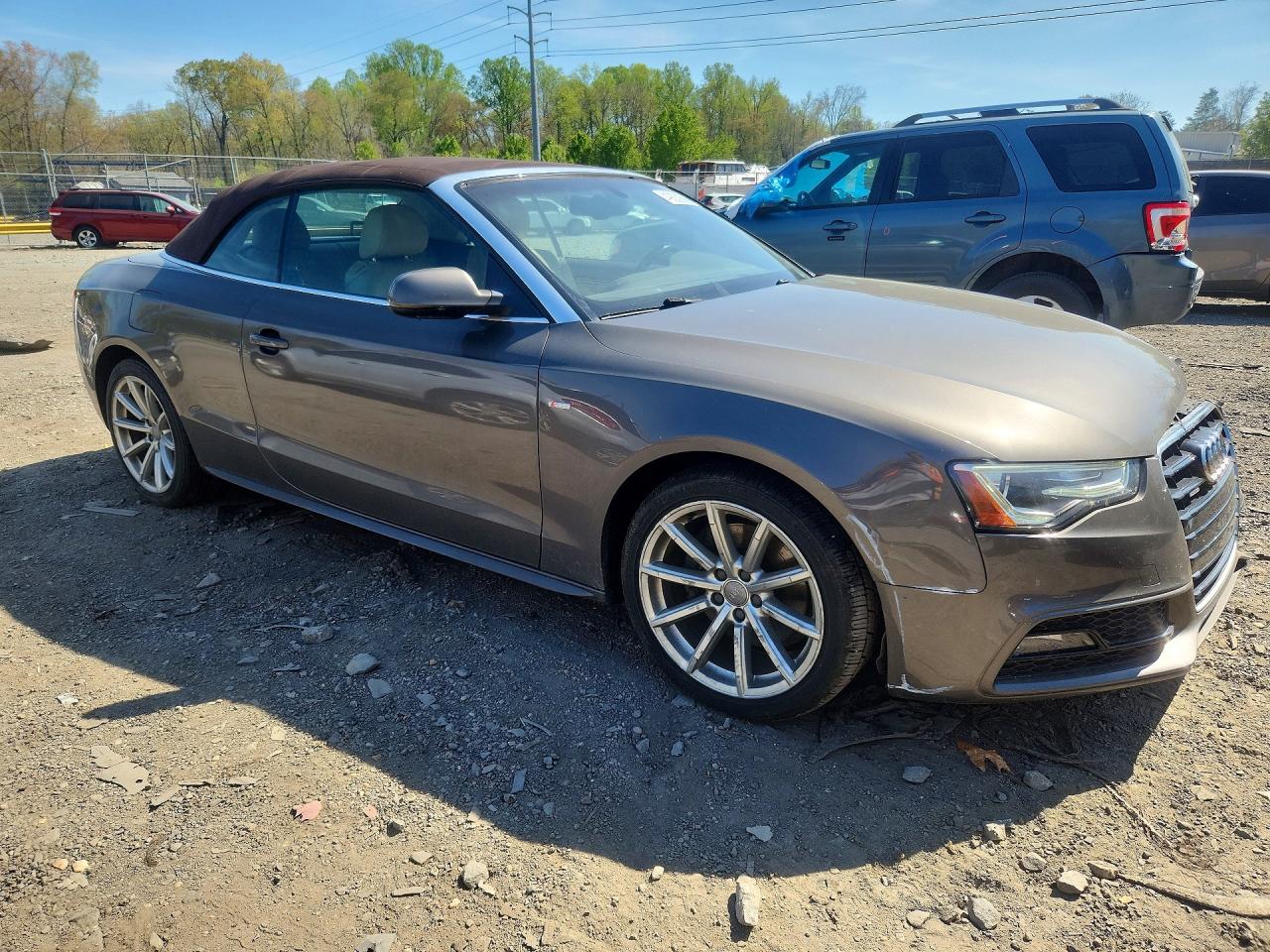 2015 Audi A5 Premium Plus Gray vin: WAUMFAFH8FN010044
