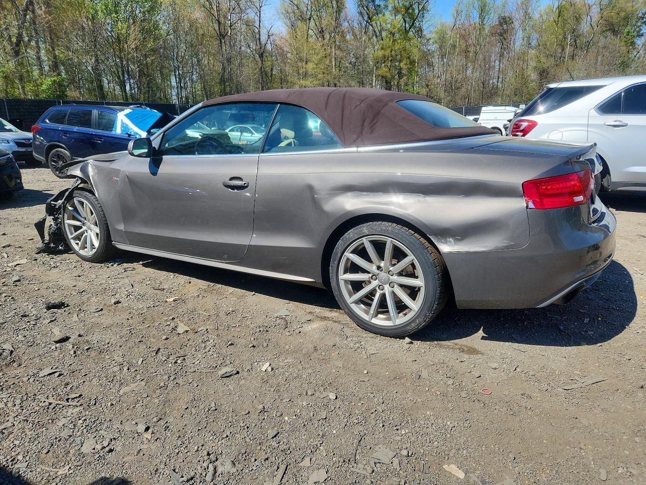 2015 Audi A5 Premium Plus Gray vin: WAUMFAFH8FN010044