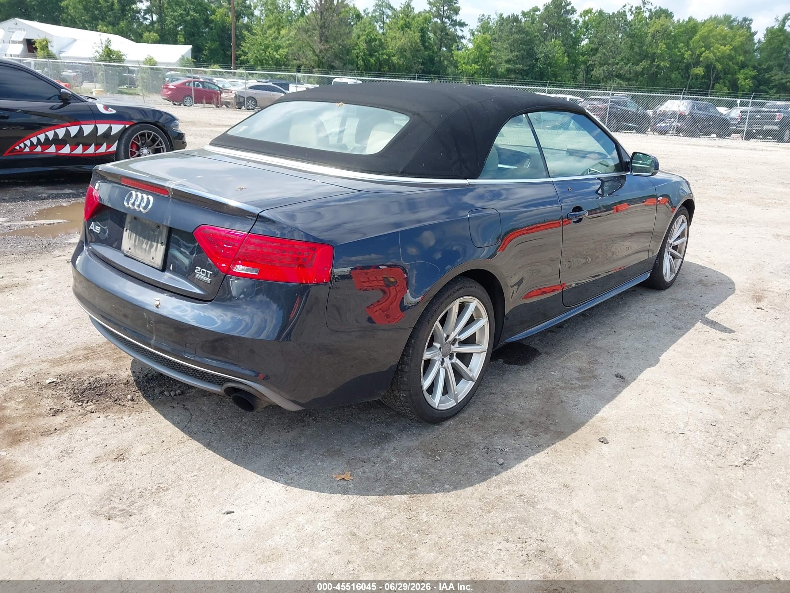 2015 Audi A5 2.0t Premium Blue vin: WAUMFAFH8FN010416