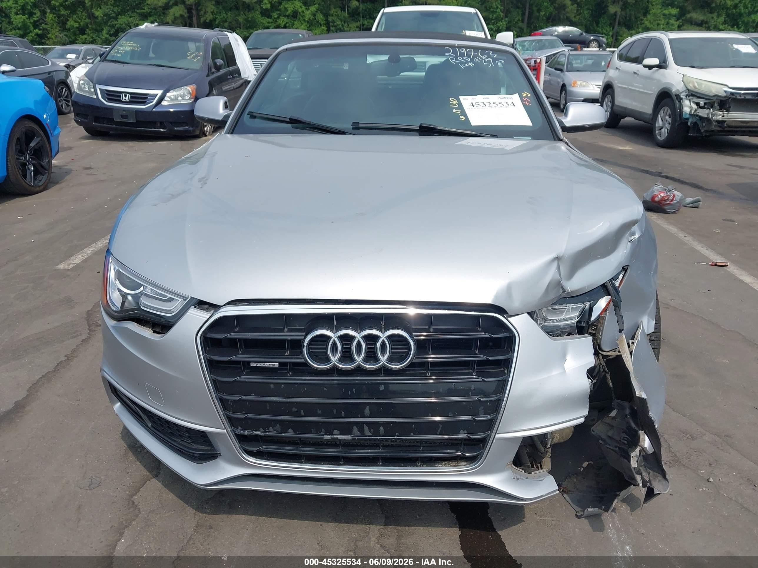 2015 Audi A5 2.0t Premium Silver vin: WAUMFAFHXFN004374