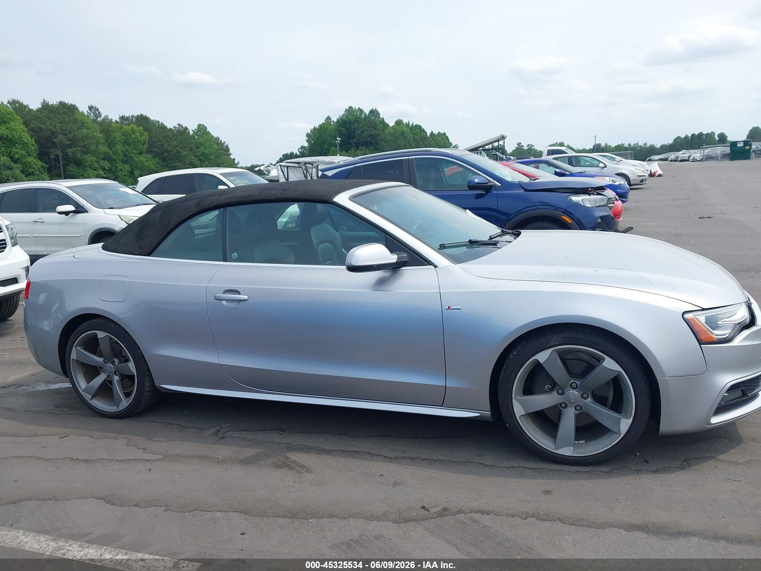 2015 Audi A5 2.0t Premium Silver vin: WAUMFAFHXFN004374