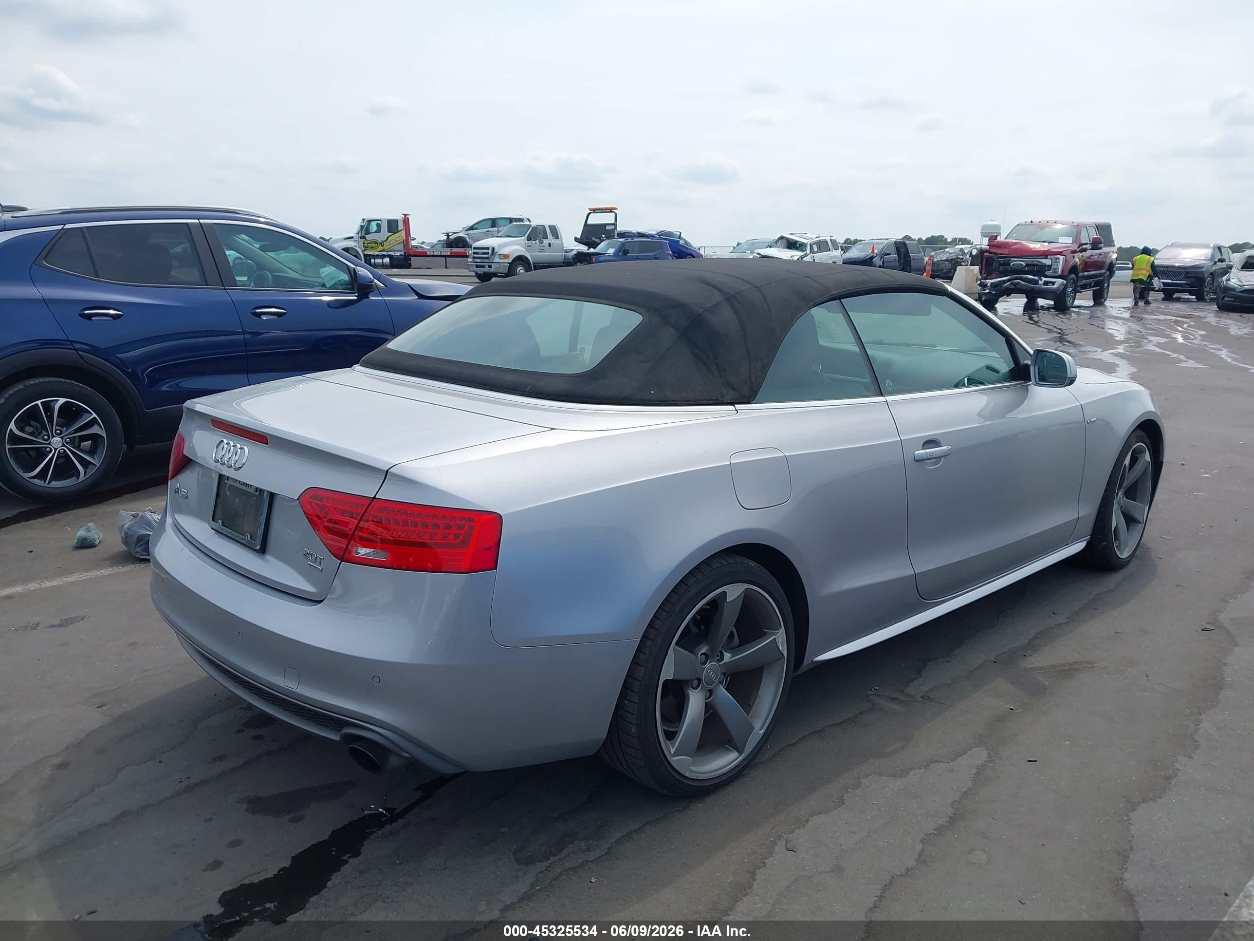 2015 Audi A5 2.0t Premium Silver vin: WAUMFAFHXFN004374