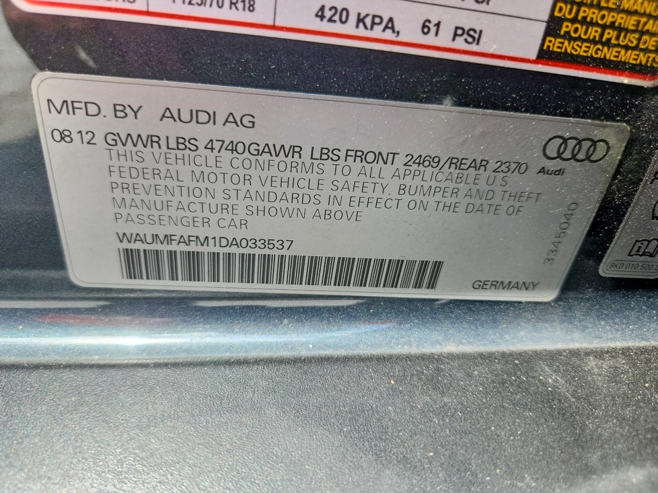 2013 Audi A3 Premium Plus Gray vin: WAUMFAFM1DA033537