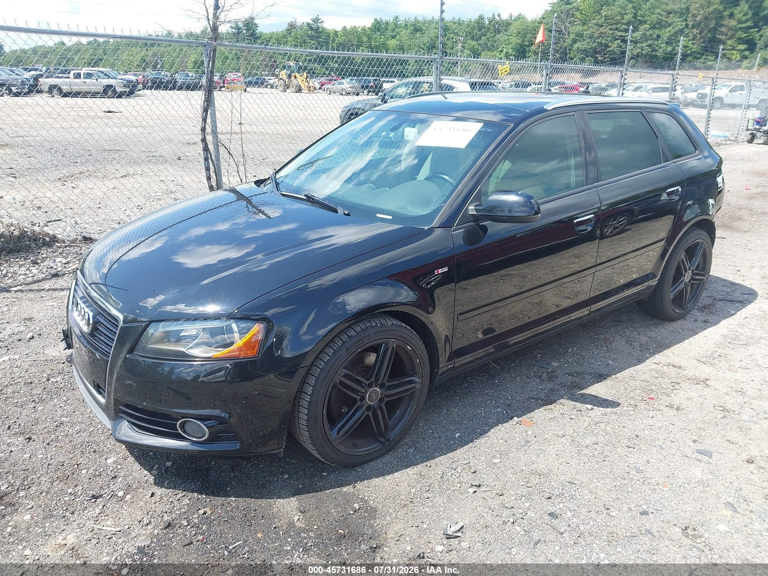 2012 Audi A3 2.0t Premium Plus Black vin: WAUMFAFM2CA063936