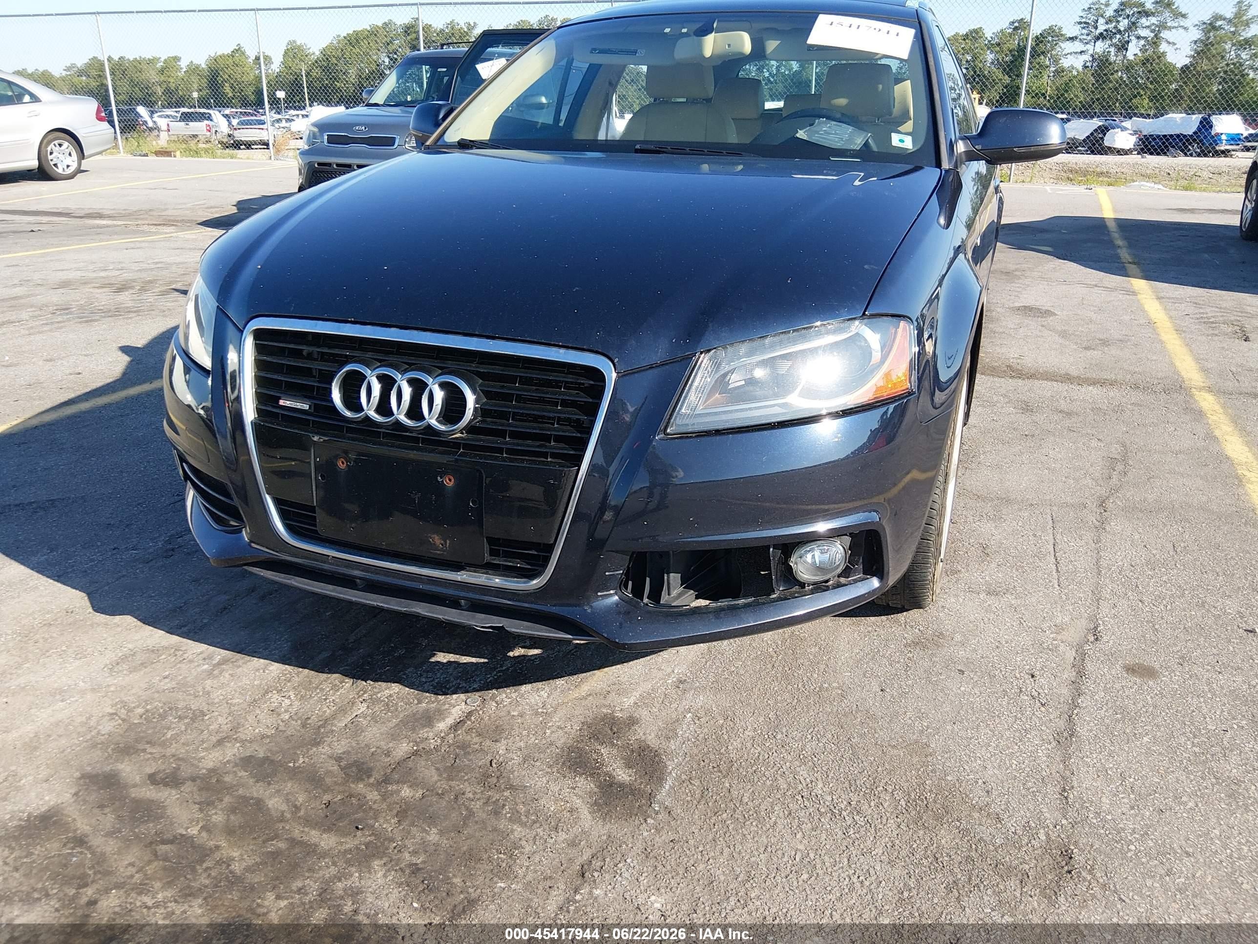 2012 Audi A3 2.0t Premium Plus Blue vin: WAUMFAFM6CA140355
