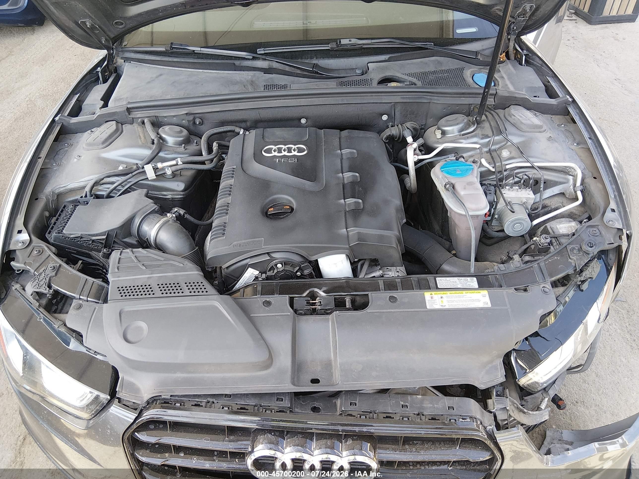 2013 Audi A5 2.0t Premium Gray vin: WAUMFAFR0DA076696
