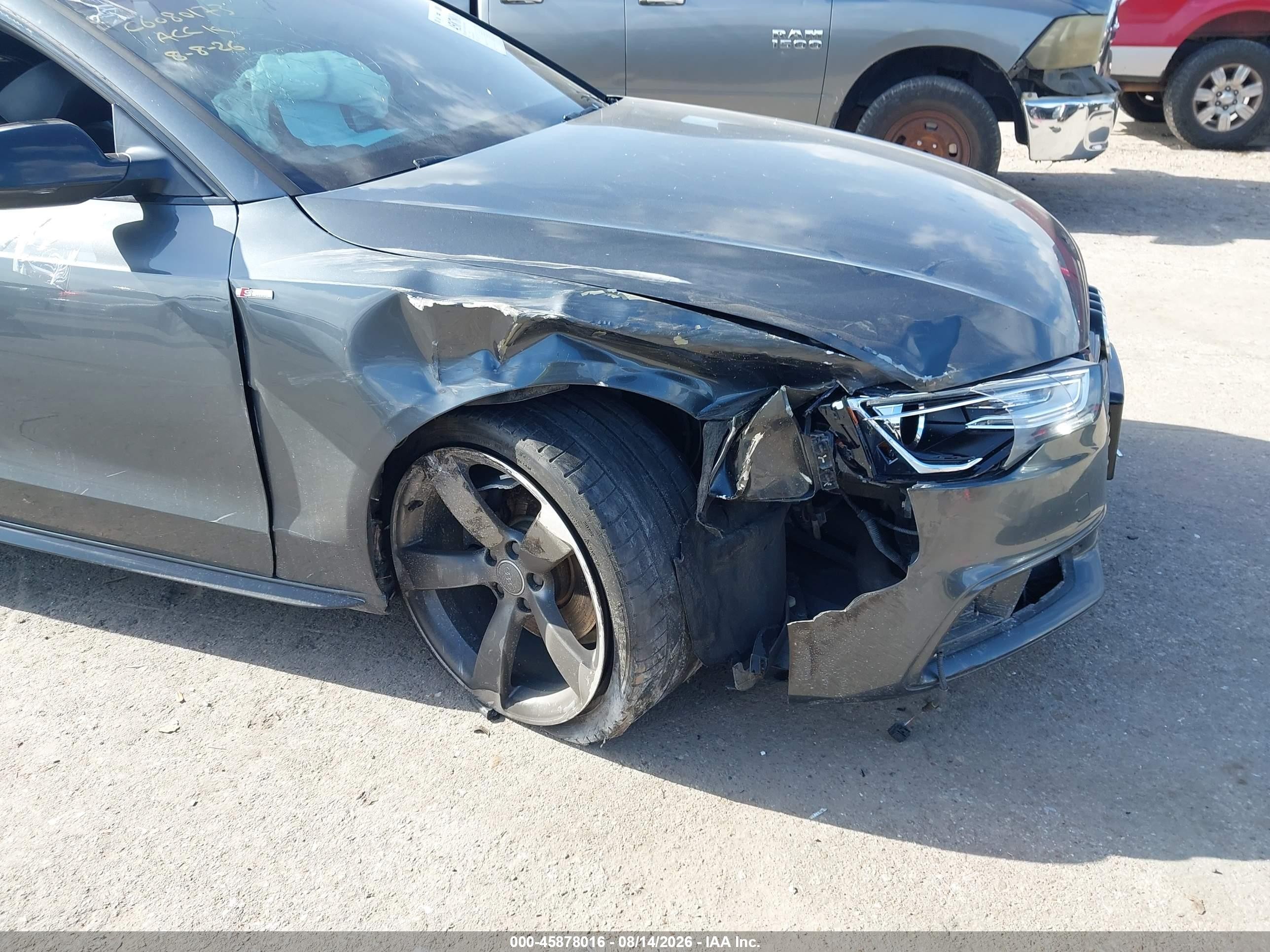 2015 Audi A5 2.0t Premium Серый vin: WAUMFAFR2FA003705