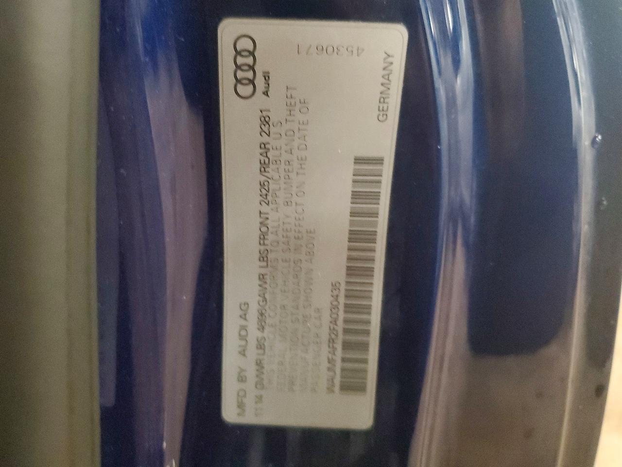 2015 Audi A5 Premium Plus Blue vin: WAUMFAFR2FA030435
