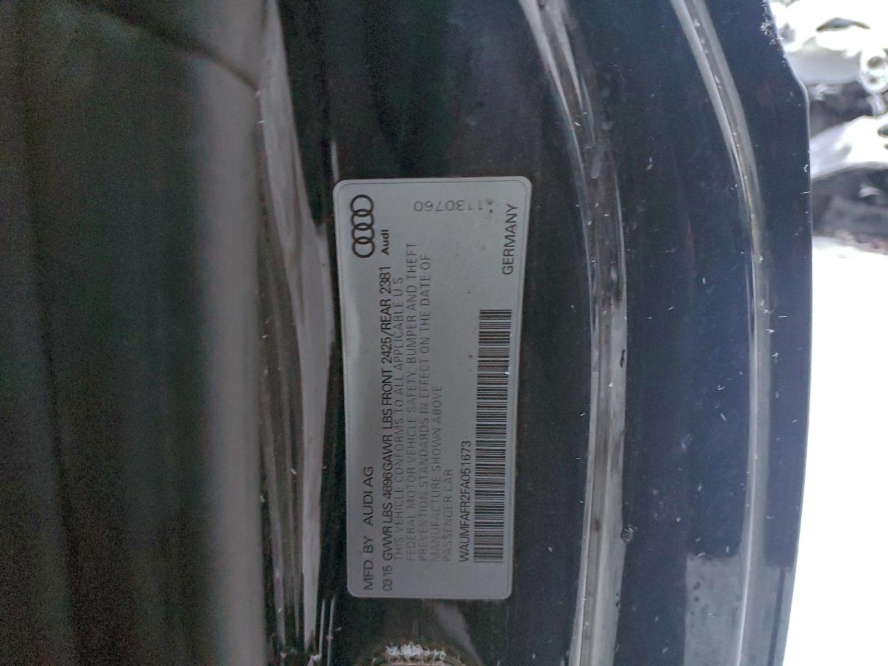 2015 Audi A5 Premium Plus Black vin: WAUMFAFR2FA051673