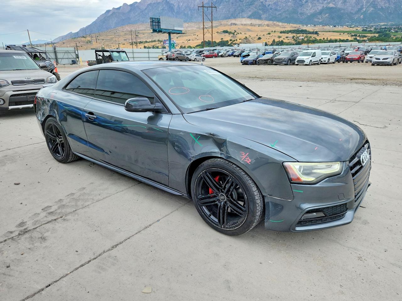 2014 Audi A5 Premium Plus Gray vin: WAUMFAFR3EA067279