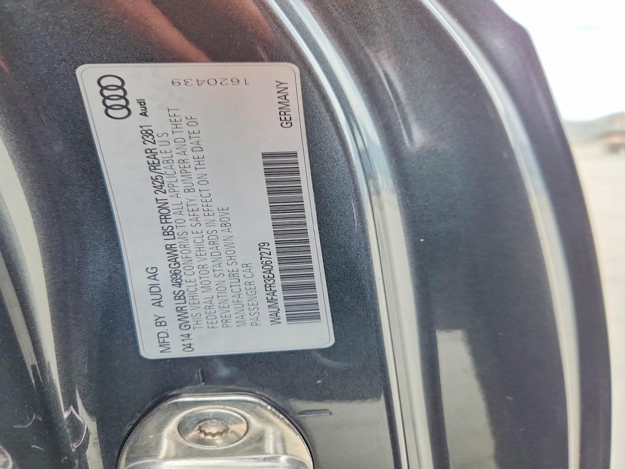 2014 Audi A5 Premium Plus Gray vin: WAUMFAFR3EA067279