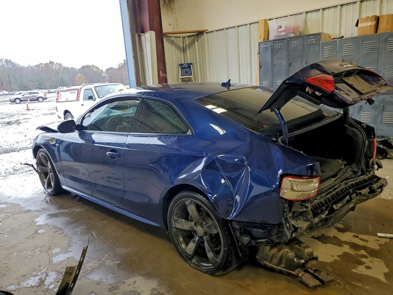 2015 Audi A5 Premium Plus Blue vin: WAUMFAFR4FA023549