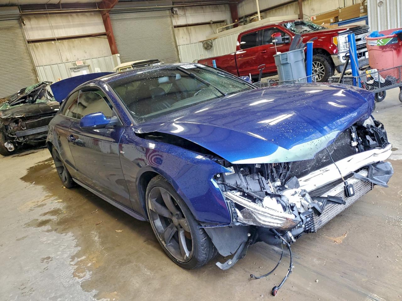 2015 Audi A5 Premium Plus Blue vin: WAUMFAFR4FA023549