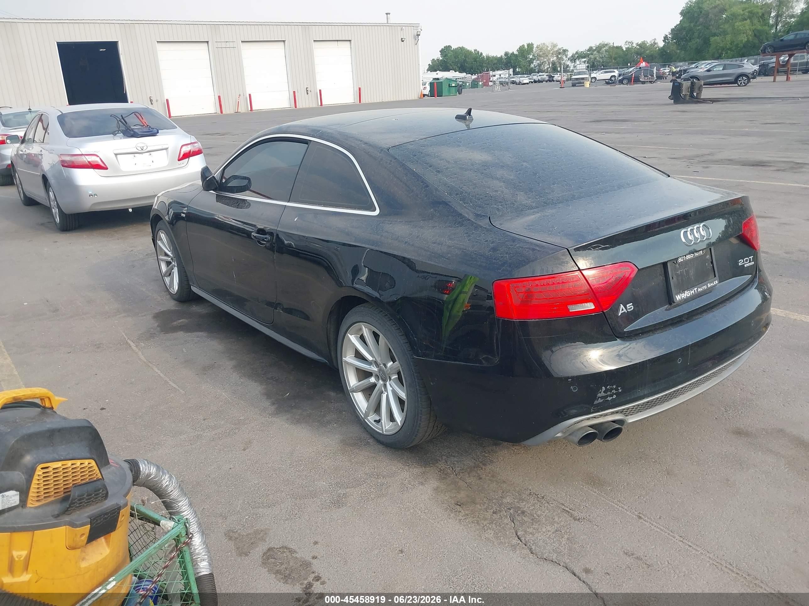 2015 Audi A5 2.0t Premium Black vin: WAUMFAFR5FA011202