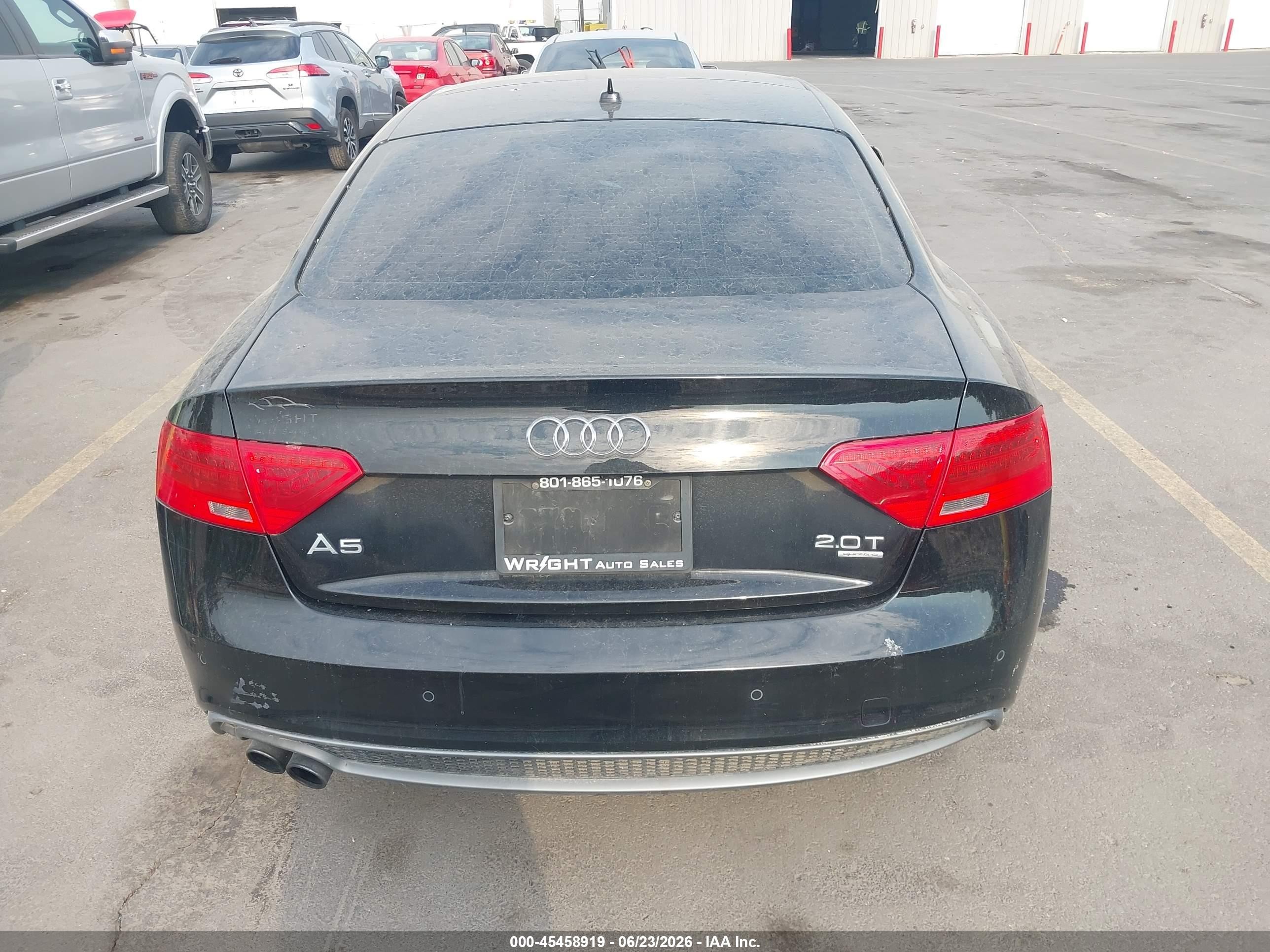 2015 Audi A5 2.0t Premium Black vin: WAUMFAFR5FA011202