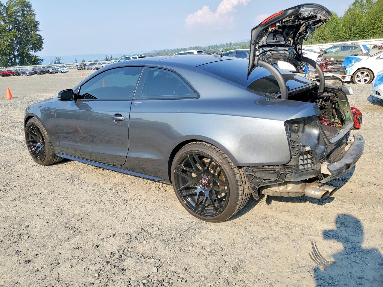 2014 Audi A5 Premium Plus Gray vin: WAUMFAFR8EA018871