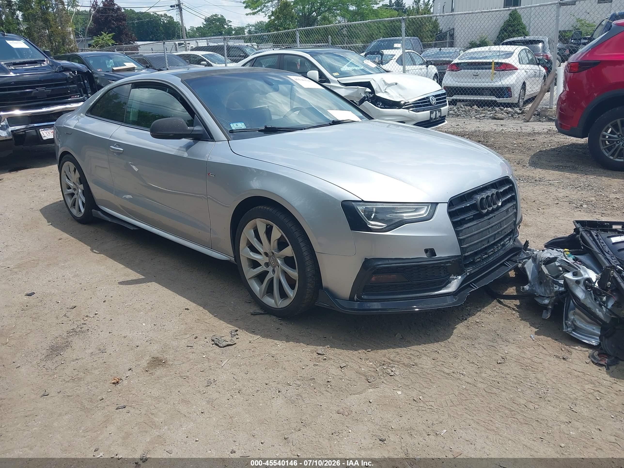 2015 Audi A5 2.0t Premium Silver vin: WAUMFAFR8FA015891