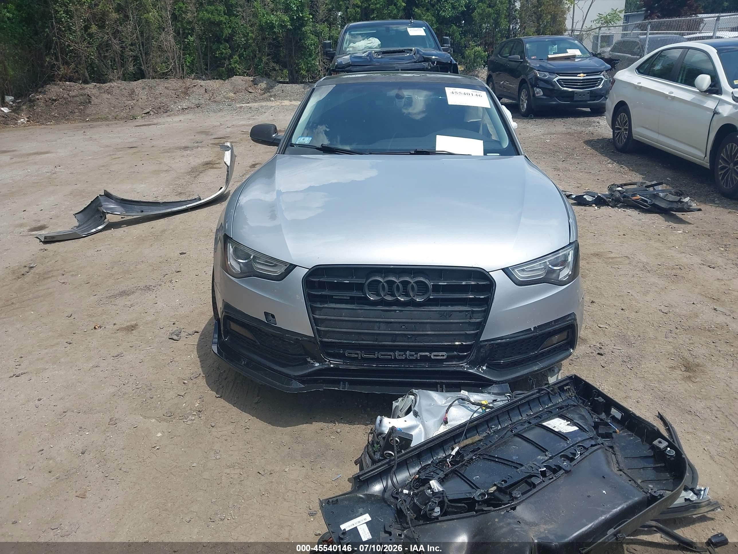 2015 Audi A5 2.0t Premium Silver vin: WAUMFAFR8FA015891