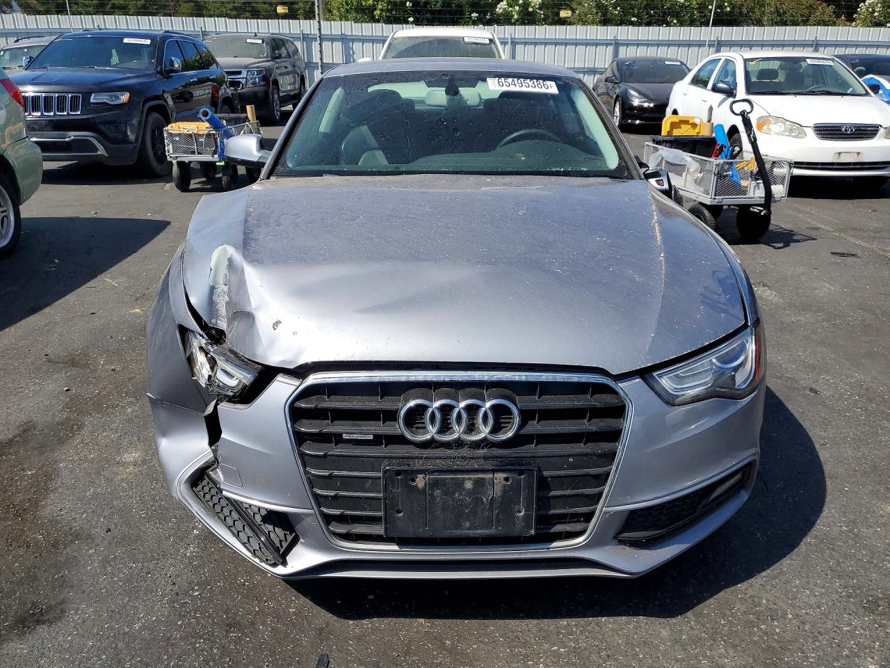2015 Audi A5 Premium Plus Gray vin: WAUMFAFR8FA052469
