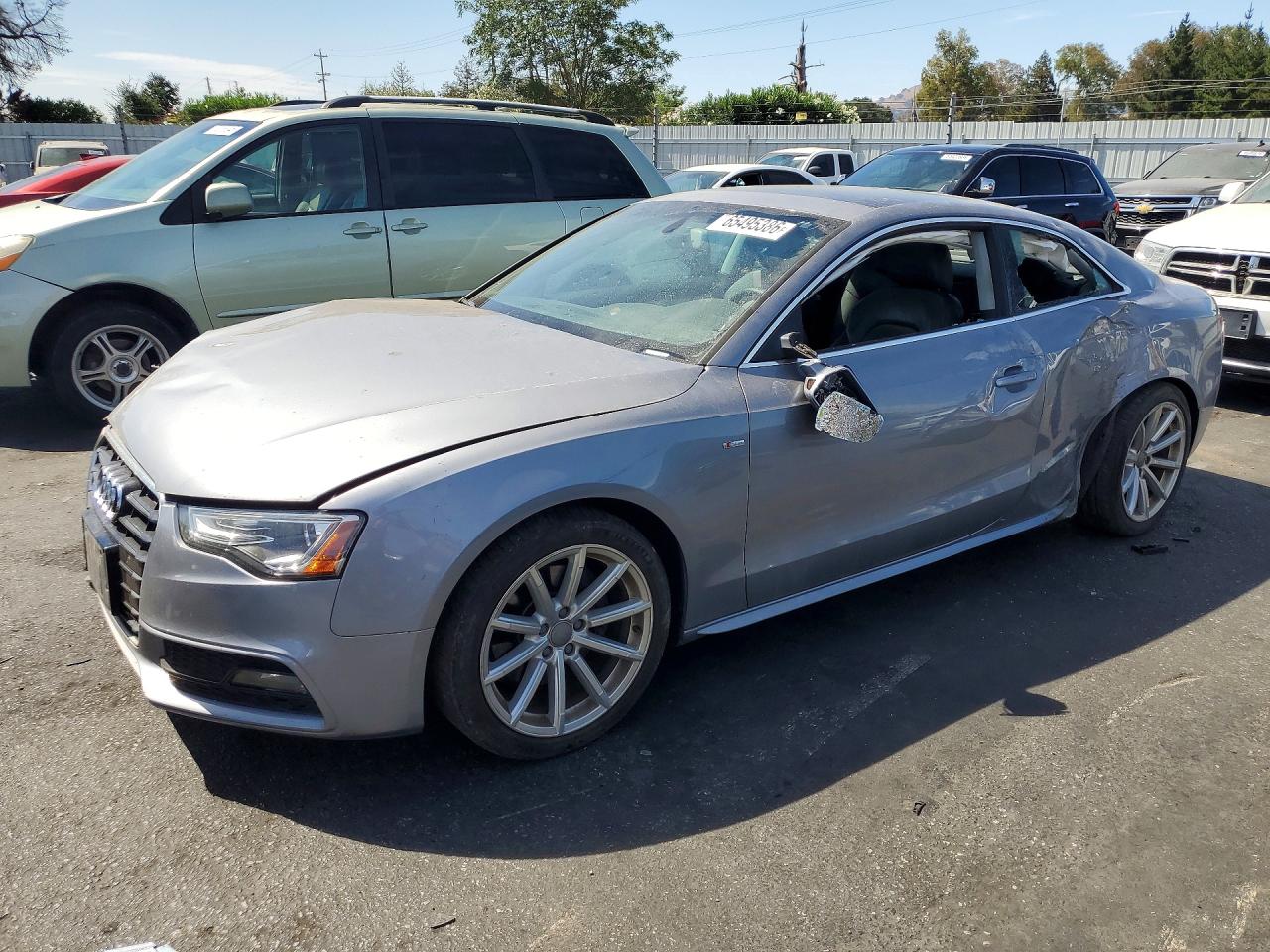 2015 Audi A5 Premium Plus Gray vin: WAUMFAFR8FA052469