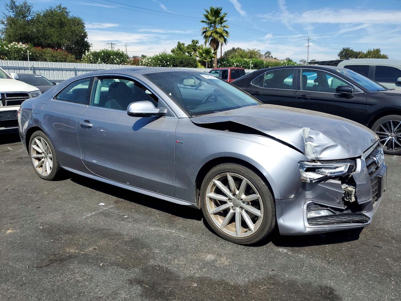 2015 Audi A5 Premium Plus Gray vin: WAUMFAFR8FA052469