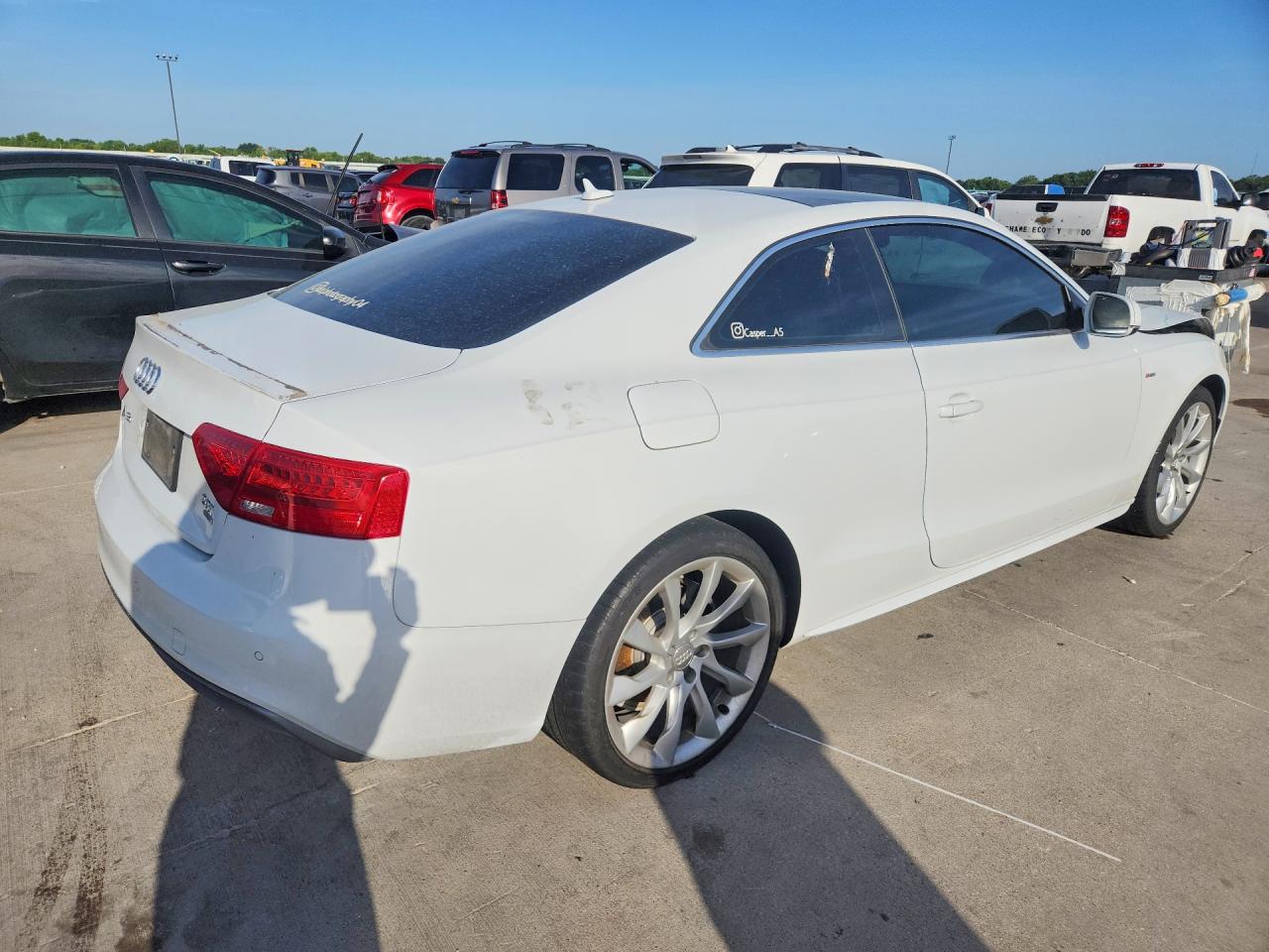 2015 Audi A5 Premium Plus White vin: WAUMFAFRXFA026486