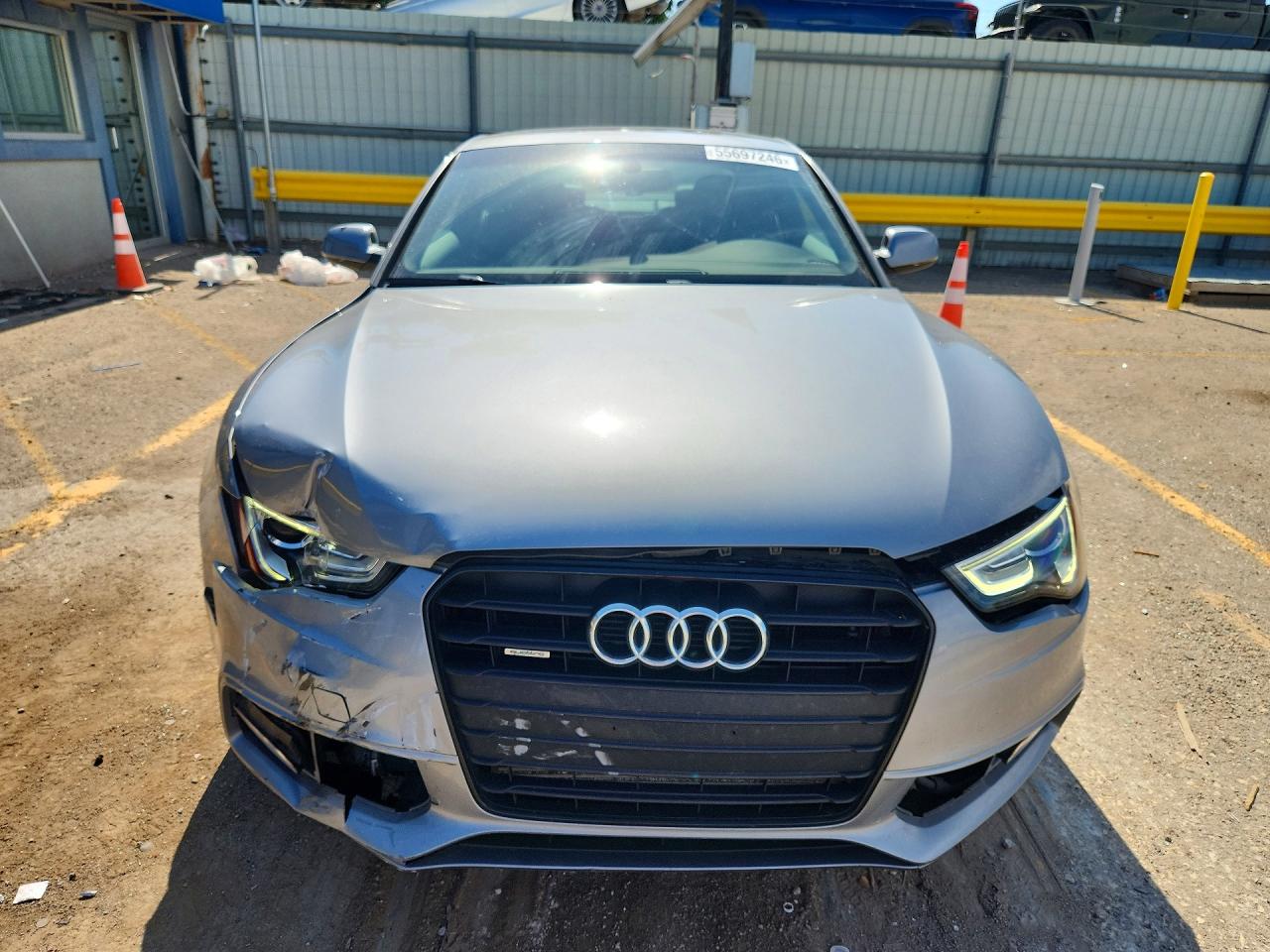 2015 Audi A5 Premium Plus Silver vin: WAUMFAFRXFA027976