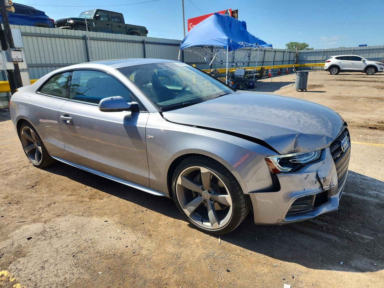 2015 Audi A5 Premium Plus Silver vin: WAUMFAFRXFA027976