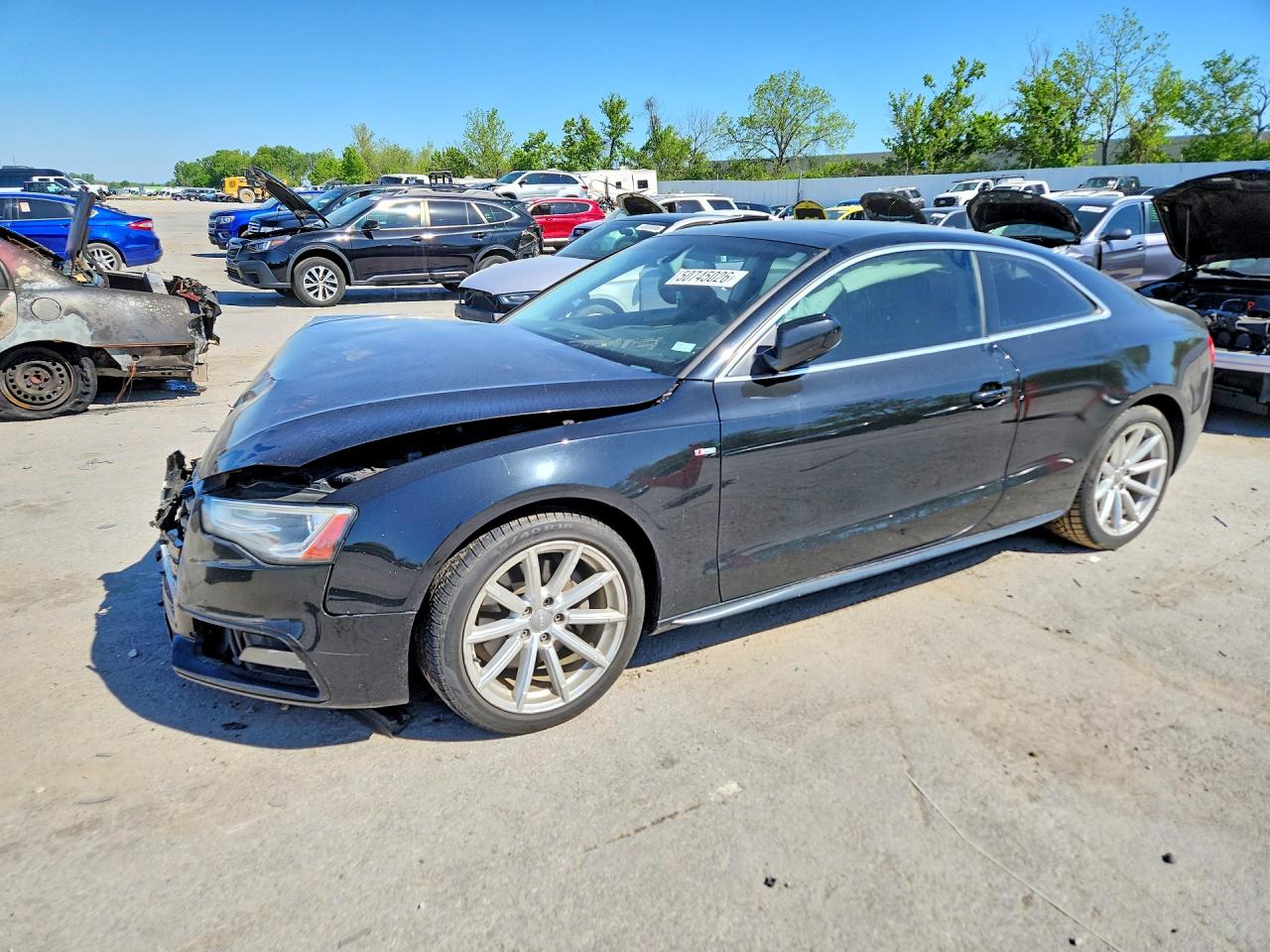 2015 Audi A5 Premium Plus Black vin: WAUMFAFRXFA034278