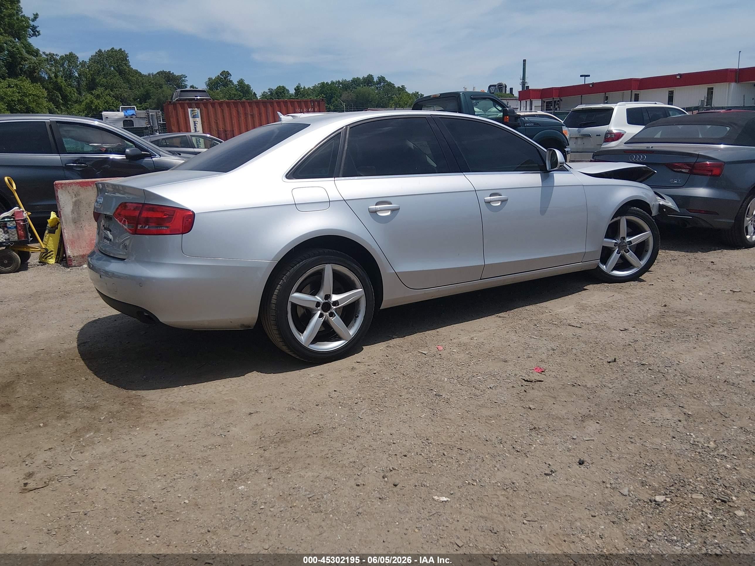 2009 Audi A4 3.2 Premium Plus Silver vin: WAUMK78K29A078553